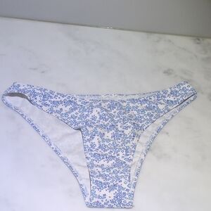 Blue Floral Bikini Bottoms